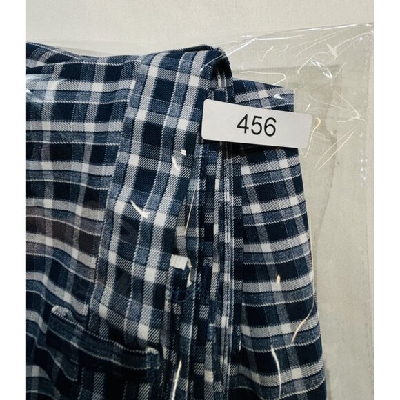 Haggar Cool 18 Pro Shorts Men's Size 38 Blue Plaid Golf Casual Stretch Expandabl - Picture 9 of 9